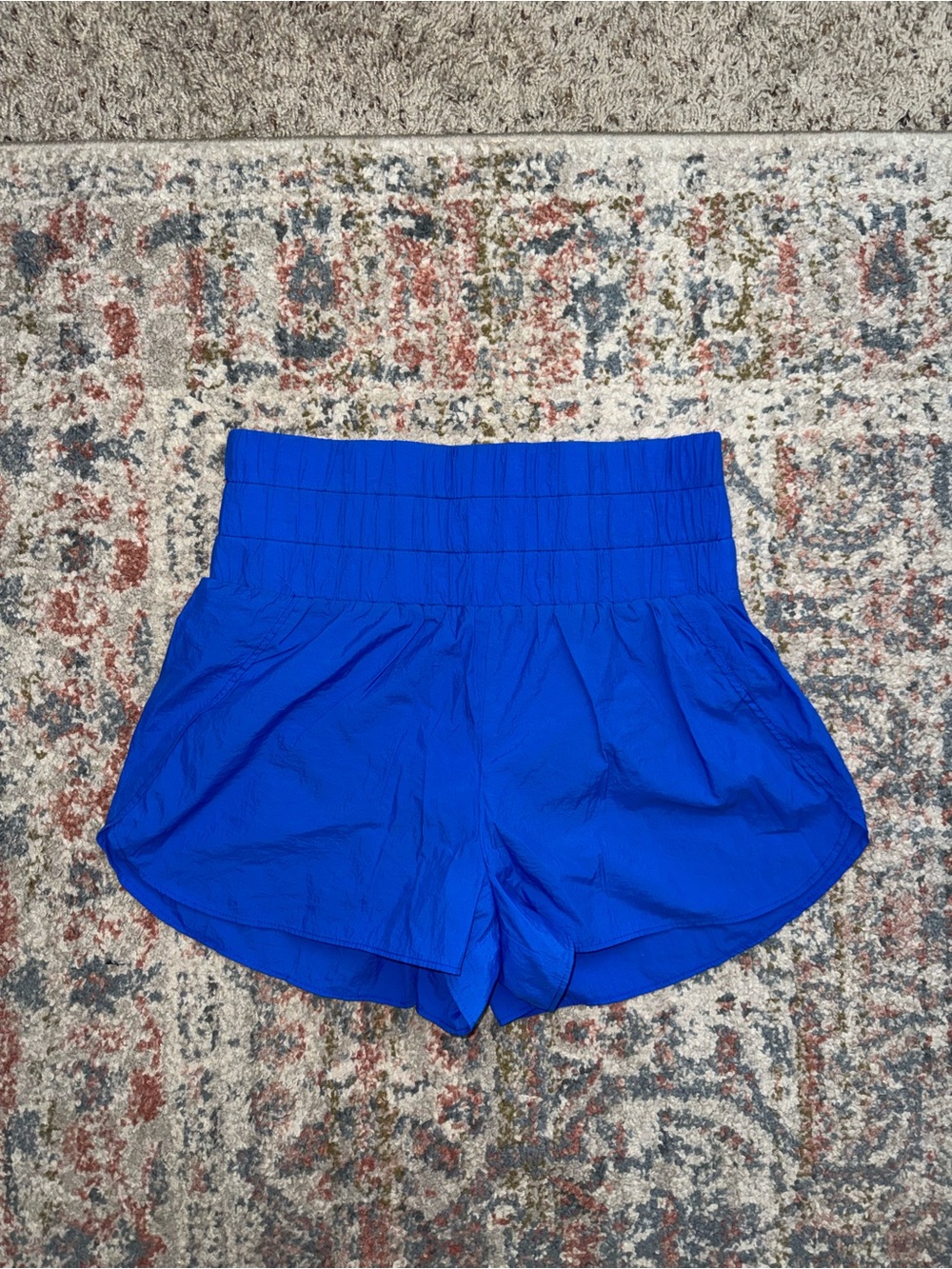 TCEC Royal Blue High-Waist Athletic Shorts